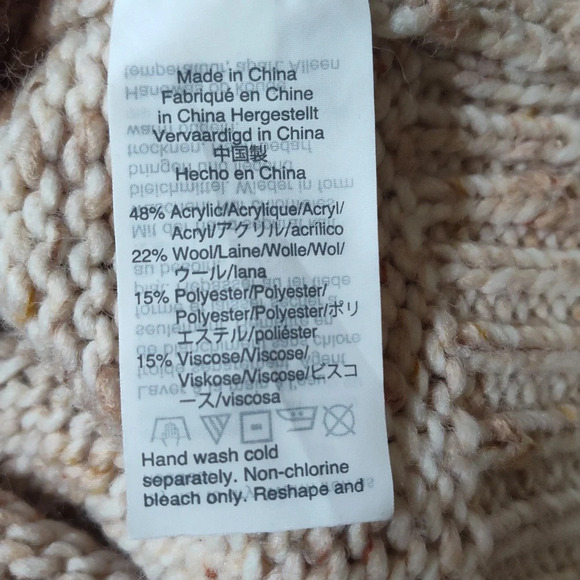 Madewell Pleat Shoulder Pullover CrewNeck Knit Sweater SizeXXS - Picture 5 of 6